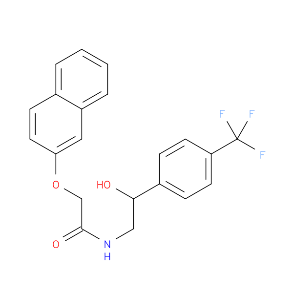 N-{2-hydroxy-2-[4-(trifluoromethyl)phenyl]ethyl}-2-(naphthalen-2-yloxy)acetamide