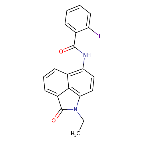N-{2-ethyl-3-oxo-2-azatricyclo[6.3.1.0^{4,12}]dodeca-1(11),4,6,8(12),9-pentaen-9-yl}-2-iodobenzamide