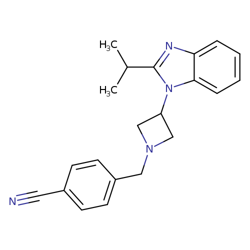 4-({3-[2-(propan-2-yl)-1H-1,3-benzodiazol-1-yl]azetidin-1-yl}methyl)benzonitrile