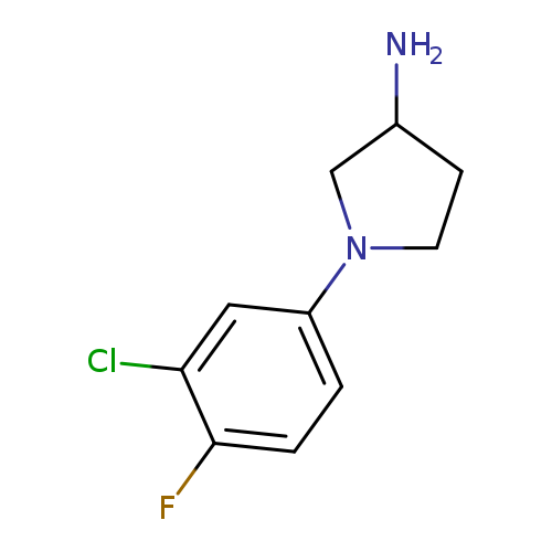 1-(3-chloro-4-fluorophenyl)pyrrolidin-3-amine
