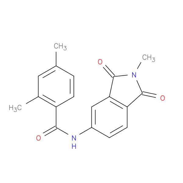 2,4-dimethyl-N-(2-methyl-1,3-dioxo-2,3-dihydro-1H-isoindol-5-yl)benzamide