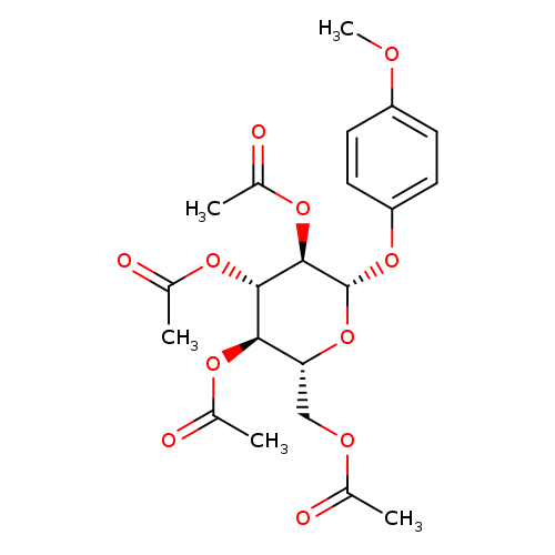 (2R,3R,4S,5R,6S)-2-(Acetoxymethyl)-6-(4-methoxyphenoxy)tetrahydro-2H-pyran-3,4,5-triyl triacetate