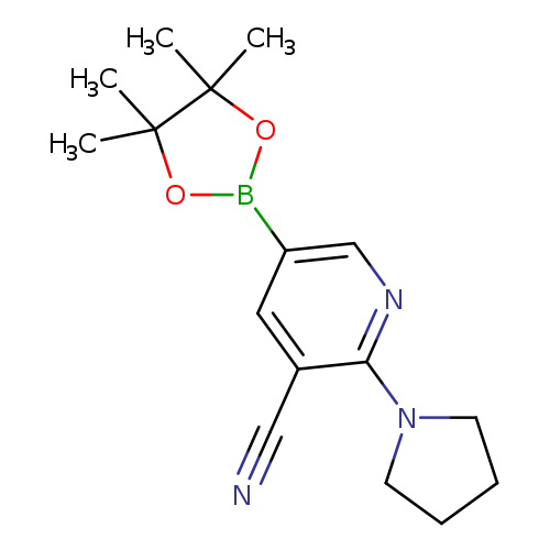 2-(Pyrrolidin-1-yl)-5-(4,4,5,5-tetramethyl-1,3,2-dioxaborolan-2-yl)nicotinonitrile