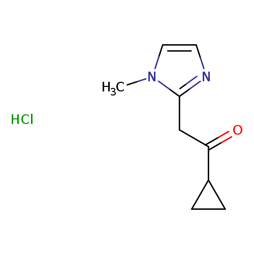 1-cyclopropyl-2-(1-methyl-1H-imidazol-2-yl)ethan-1-one hydrochloride