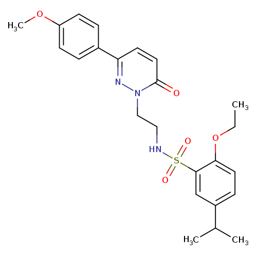 2-ethoxy-N-{2-[3-(4-methoxyphenyl)-6-oxo-1,6-dihydropyridazin-1-yl]ethyl}-5-(propan-2-yl)benzene-1-sulfonamide