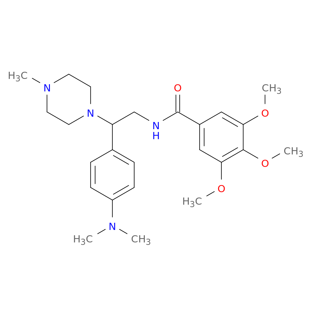 N-{2-[4-(dimethylamino)phenyl]-2-(4-methylpiperazin-1-yl)ethyl}-3,4,5-trimethoxybenzamide