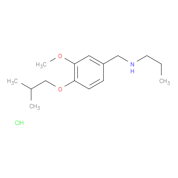 {[3-methoxy-4-(2-methylpropoxy)phenyl]methyl}(propyl)amine hydrochloride