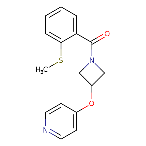 4-({1-[2-(methylsulfanyl)benzoyl]azetidin-3-yl}oxy)pyridine