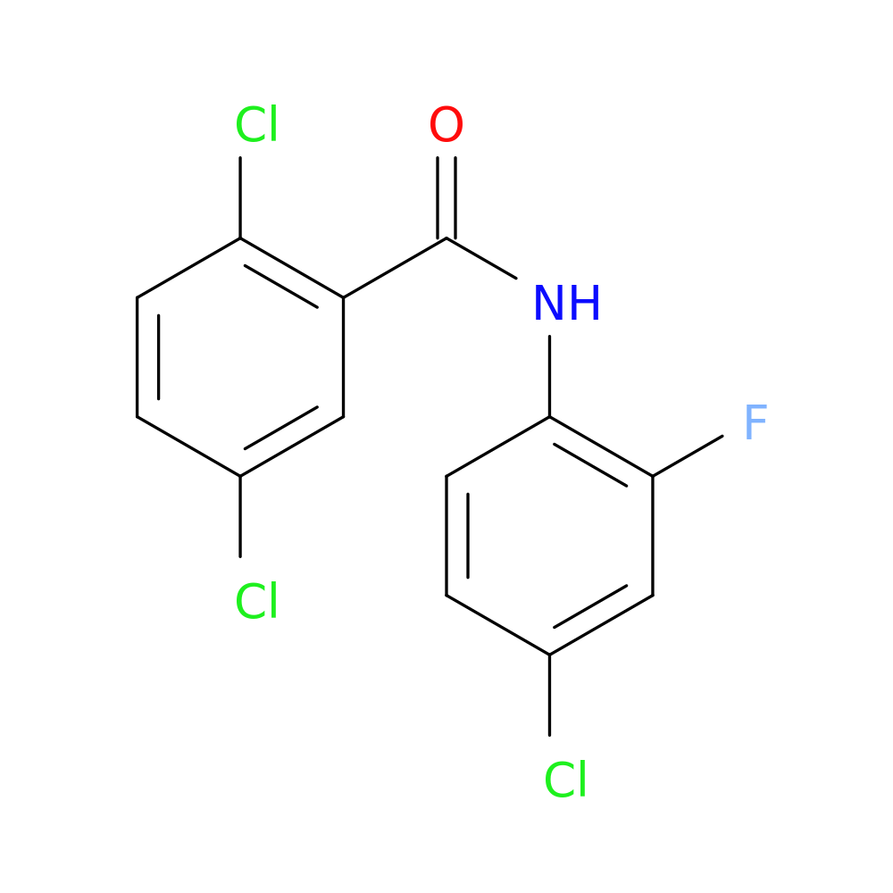 2,5-dichloro-N-(4-chloro-2-fluorophenyl)benzamide