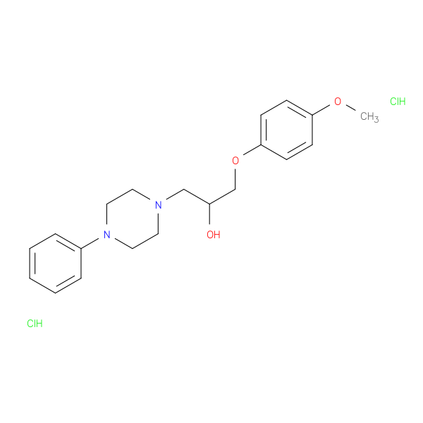 1-(4-METHOXYPHENOXY)-3-(4-PHENYLPIPERAZIN-1-YL)PROPAN-2-OL DIHYDROCHLORID+