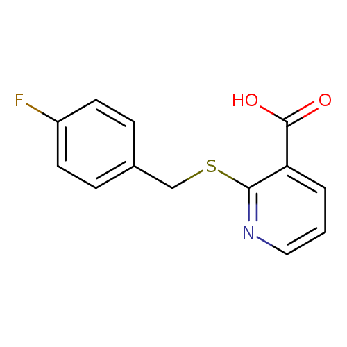 2-{[(4-fluorophenyl)methyl]sulfanyl}pyridine-3-carboxylic acid