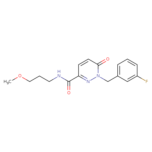 1-[(3-fluorophenyl)methyl]-N-(3-methoxypropyl)-6-oxo-1,6-dihydropyridazine-3-carboxamide
