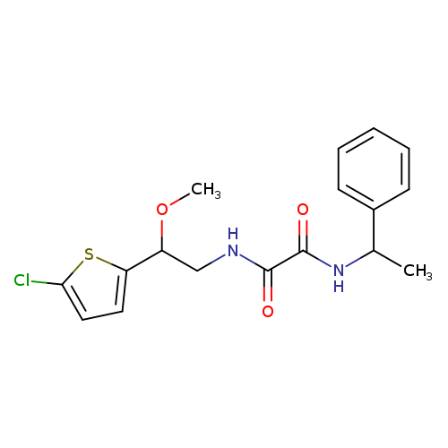 N-[2-(5-chlorothiophen-2-yl)-2-methoxyethyl]-N'-(1-phenylethyl)ethanediamide