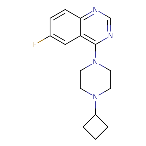 4-(4-cyclobutylpiperazin-1-yl)-6-fluoroquinazoline