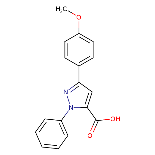 3-(4-methoxyphenyl)-1-phenyl-1H-pyrazole-5-carboxylic acid