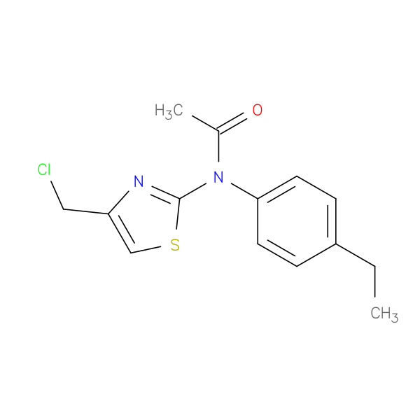 N-[4-(chloromethyl)-1,3-thiazol-2-yl]-N-(4-ethylphenyl)acetamide