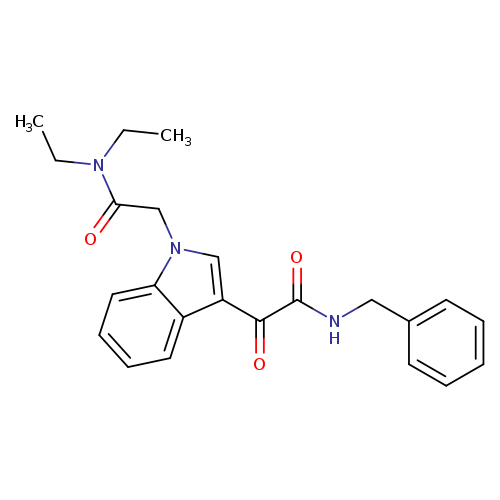 2-{3-[(benzylcarbamoyl)carbonyl]-1H-indol-1-yl}-N,N-diethylacetamide