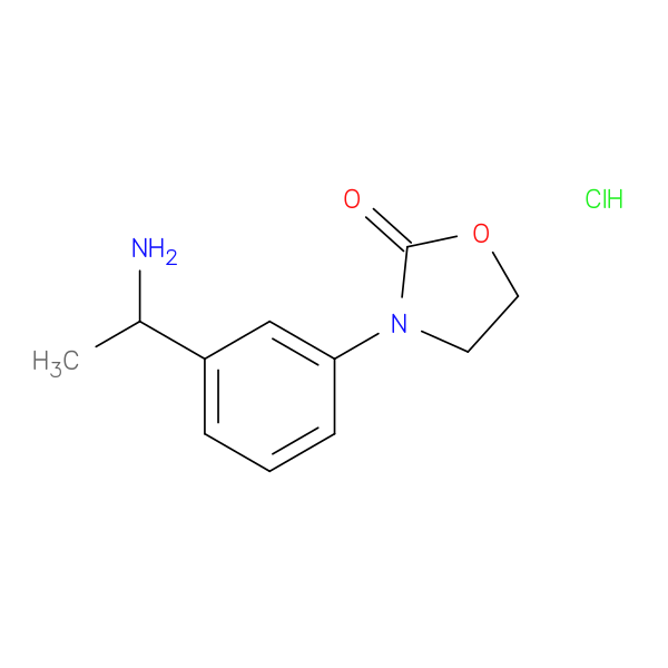 3-[3-(1-Aminoethyl)phenyl]-1,3-oxazolidin-2-one hydrochloride