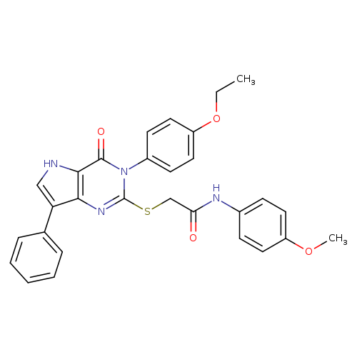 2-{[3-(4-ethoxyphenyl)-4-oxo-7-phenyl-3H,4H,5H-pyrrolo[3,2-d]pyrimidin-2-yl]sulfanyl}-N-(4-methoxyphenyl)acetamide