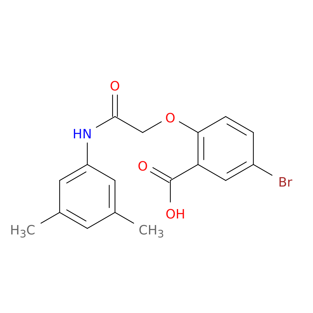 5-bromo-2-{[(3,5-dimethylphenyl)carbamoyl]methoxy}benzoic acid