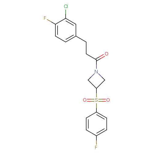 3-(3-chloro-4-fluorophenyl)-1-[3-(4-fluorobenzenesulfonyl)azetidin-1-yl]propan-1-one
