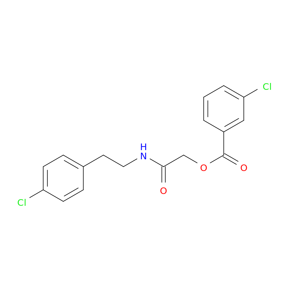 {[2-(4-chlorophenyl)ethyl]carbamoyl}methyl 3-chlorobenzoate