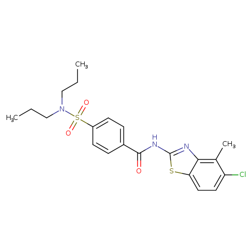 N-(5-chloro-4-methyl-1,3-benzothiazol-2-yl)-4-(dipropylsulfamoyl)benzamide