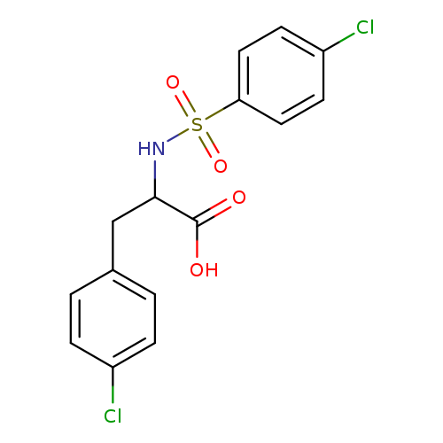2-(4-chlorobenzenesulfonamido)-3-(4-chlorophenyl)propanoic acid