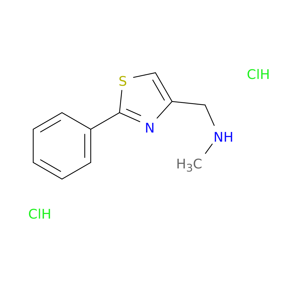 N-methyl-1-(2-phenyl-1,3-thiazol-4-yl)methanamine dihydrochloride