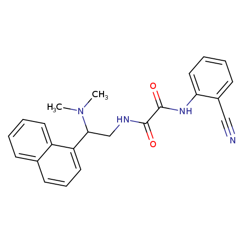 N'-(2-cyanophenyl)-N-[2-(dimethylamino)-2-(naphthalen-1-yl)ethyl]ethanediamide