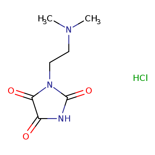 1-[2-(dimethylamino)ethyl]imidazolidine-2,4,5-trione hydrochloride