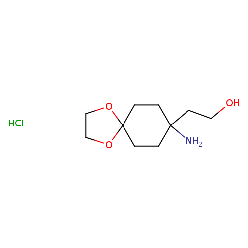2-{8-amino-1,4-dioxaspiro[4.5]decan-8-yl}ethan-1-ol hydrochloride