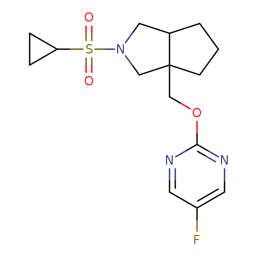 2-{[2-(cyclopropanesulfonyl)-octahydrocyclopenta[c]pyrrol-3a-yl]methoxy}-5-fluoropyrimidine