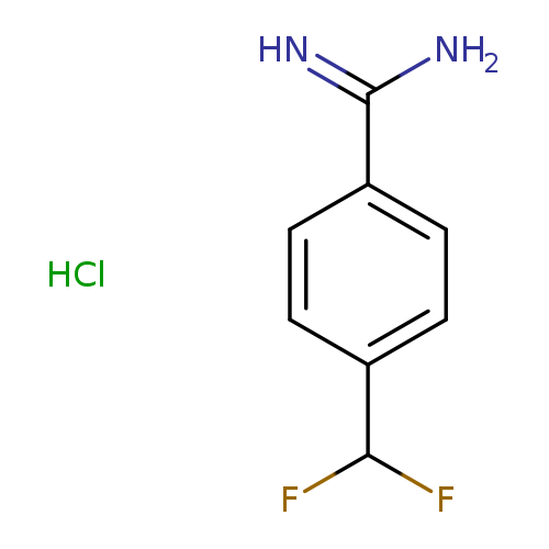 4-(difluoromethyl)benzene-1-carboximidamide hydrochloride
