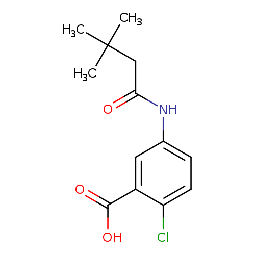 2-chloro-5-(3,3-dimethylbutanamido)benzoic acid