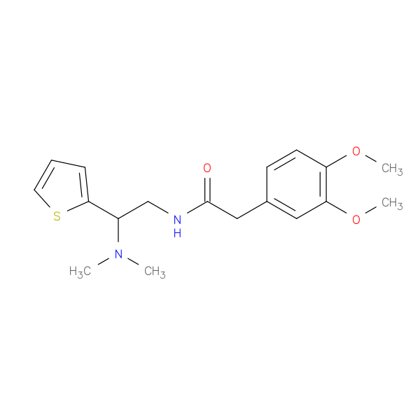 2-(3,4-dimethoxyphenyl)-N-[2-(dimethylamino)-2-(thiophen-2-yl)ethyl]acetamide