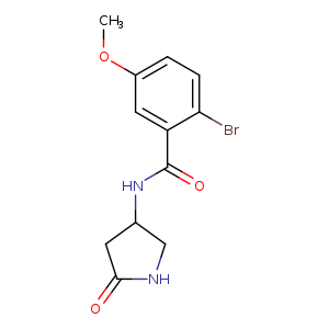 2-bromo-5-methoxy-N-(5-oxopyrrolidin-3-yl)benzamide