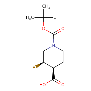 cis-1-(tert-butoxycarbonyl)-3-fluoropiperidine-4-carboxylic acid
