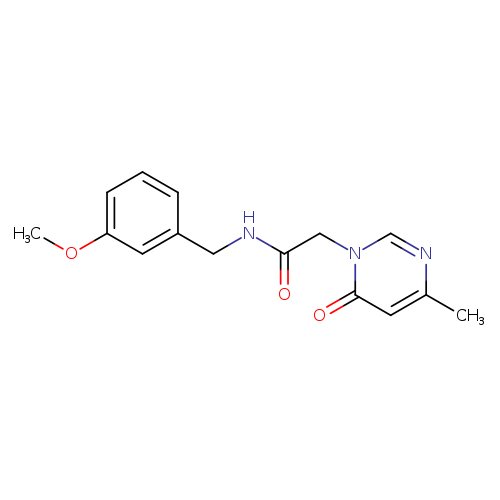 N-[(3-methoxyphenyl)methyl]-2-(4-methyl-6-oxo-1,6-dihydropyrimidin-1-yl)acetamide