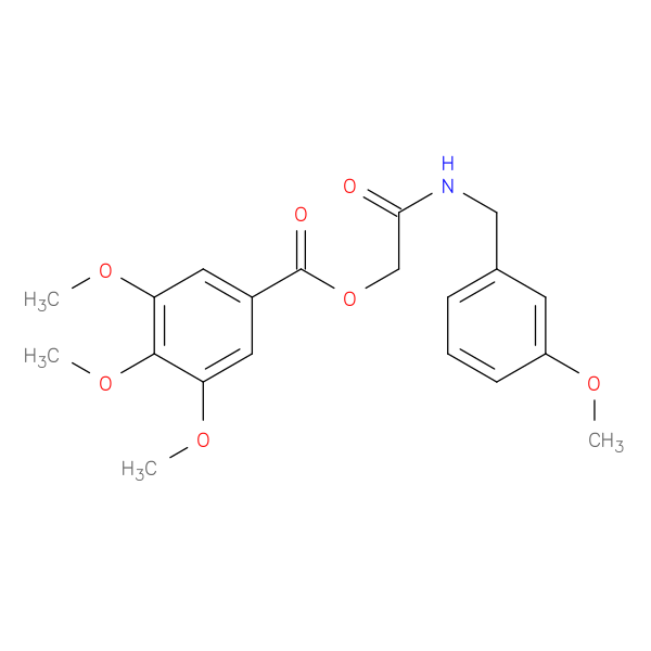 {[(3-methoxyphenyl)methyl]carbamoyl}methyl 3,4,5-trimethoxybenzoate
