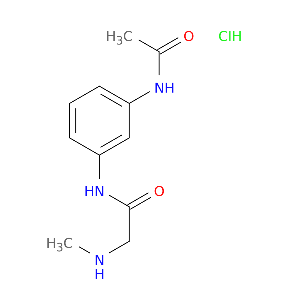 N-(3-acetamidophenyl)-2-(methylamino)acetamide hydrochloride