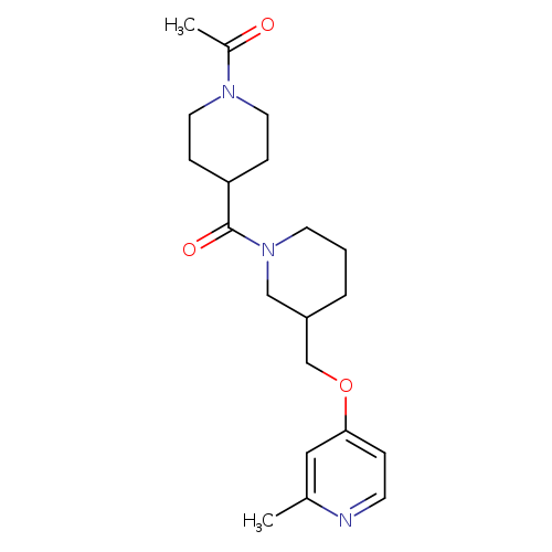 1-[4-(3-{[(2-methylpyridin-4-yl)oxy]methyl}piperidine-1-carbonyl)piperidin-1-yl]ethan-1-one