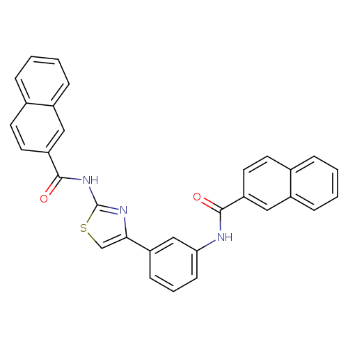 N-{4-[3-(naphthalene-2-amido)phenyl]-1,3-thiazol-2-yl}naphthalene-2-carboxamide