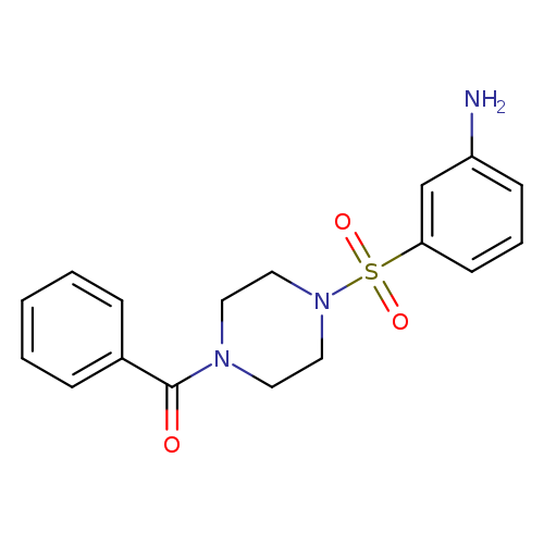 (3-[(4-Benzoylpiperazin-1-yl)sulfonyl]phenyl)amine