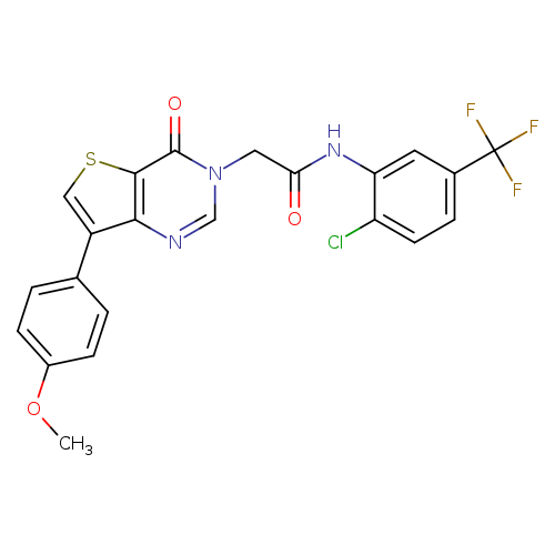 N-[2-chloro-5-(trifluoromethyl)phenyl]-2-[7-(4-methoxyphenyl)-4-oxo-3H,4H-thieno[3,2-d]pyrimidin-3-yl]acetamide