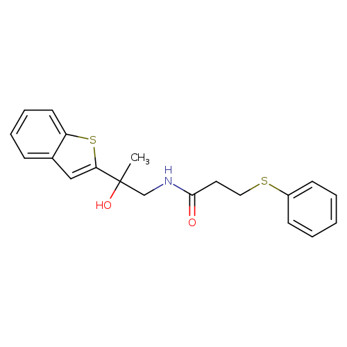 N-[2-(1-benzothiophen-2-yl)-2-hydroxypropyl]-3-(phenylsulfanyl)propanamide