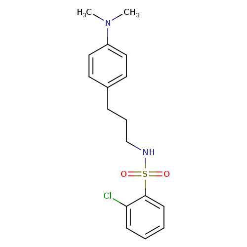 2-chloro-N-{3-[4-(dimethylamino)phenyl]propyl}benzene-1-sulfonamide
