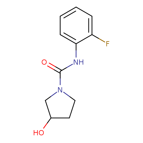 N-(2-fluorophenyl)-3-hydroxypyrrolidine-1-carboxamide