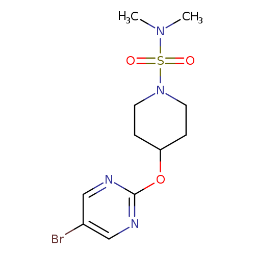 4-[(5-bromopyrimidin-2-yl)oxy]-N,N-dimethylpiperidine-1-sulfonamide