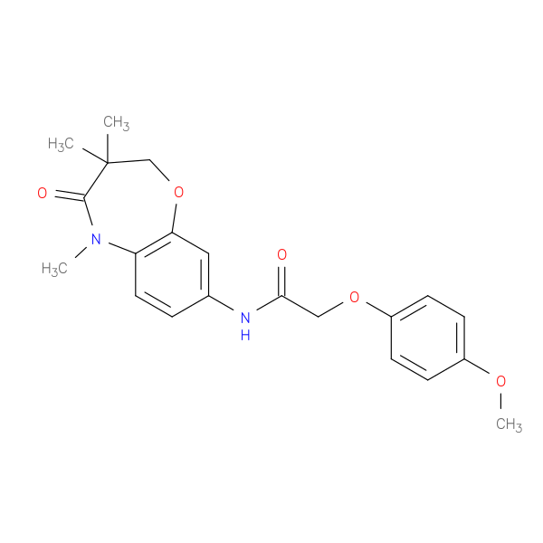 2-(4-methoxyphenoxy)-N-(3,3,5-trimethyl-4-oxo-2,3,4,5-tetrahydro-1,5-benzoxazepin-8-yl)acetamide
